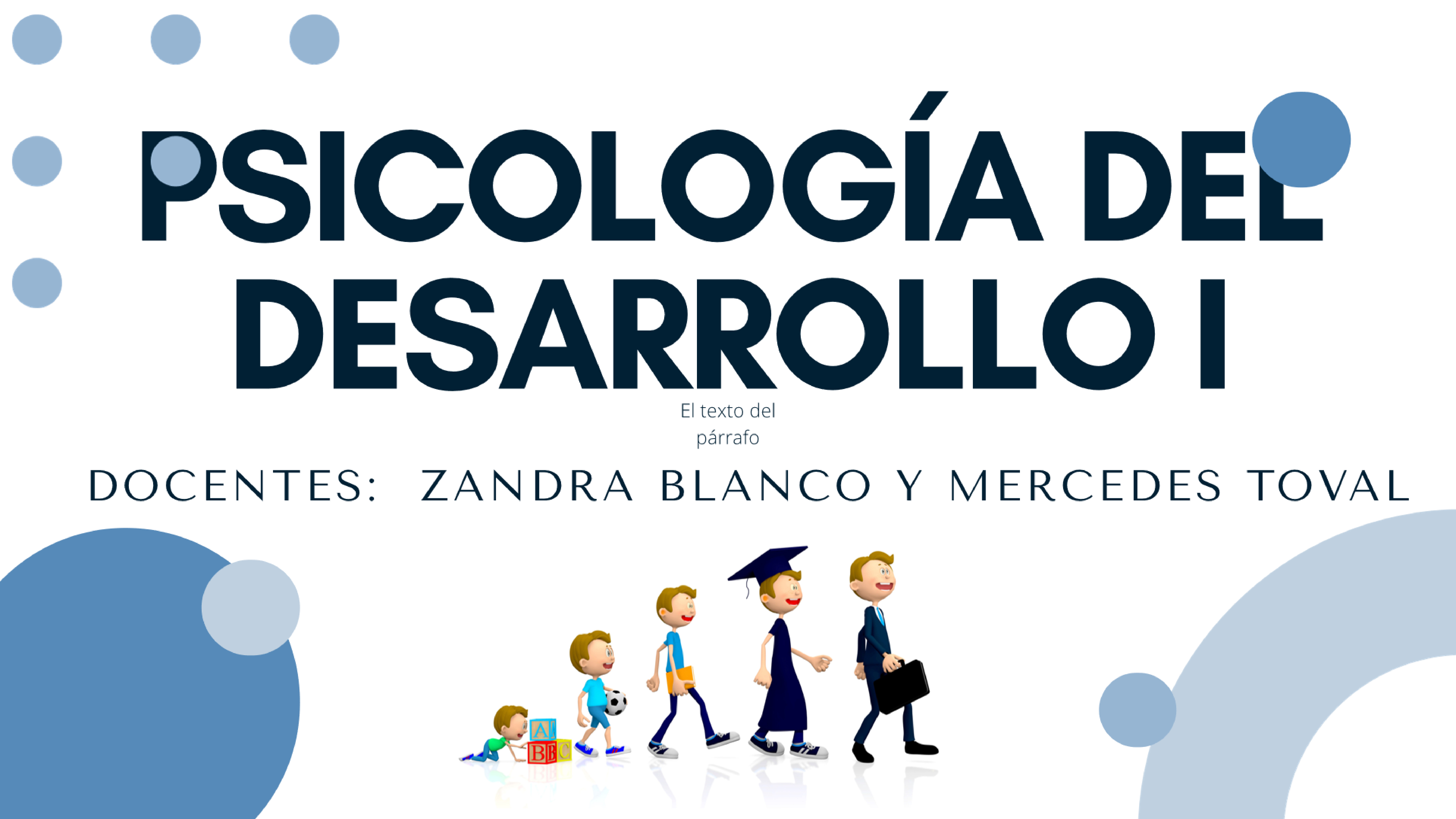 PSICOLOGÍA DEL DESARROLLO I